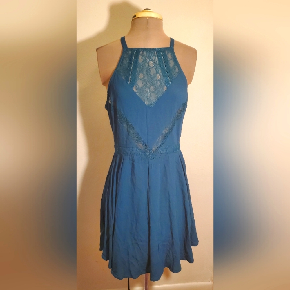 Kendall & Kylie Green-Blue Dress